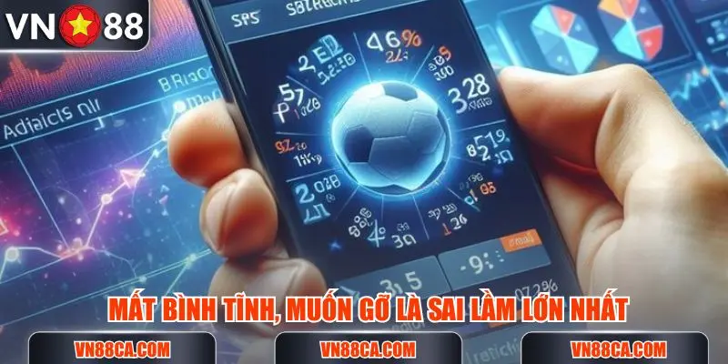 Mất bình tình muốn gỡ sau khi thua càng khiến bạn thất bại nặng hơn