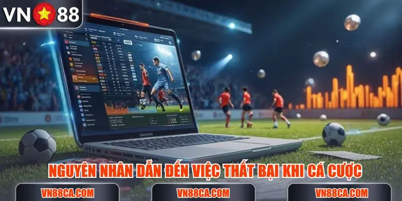 Nguyên nhân dẫn đến việc mọi người thất bại khi cá cược bóng đá trực tuyến